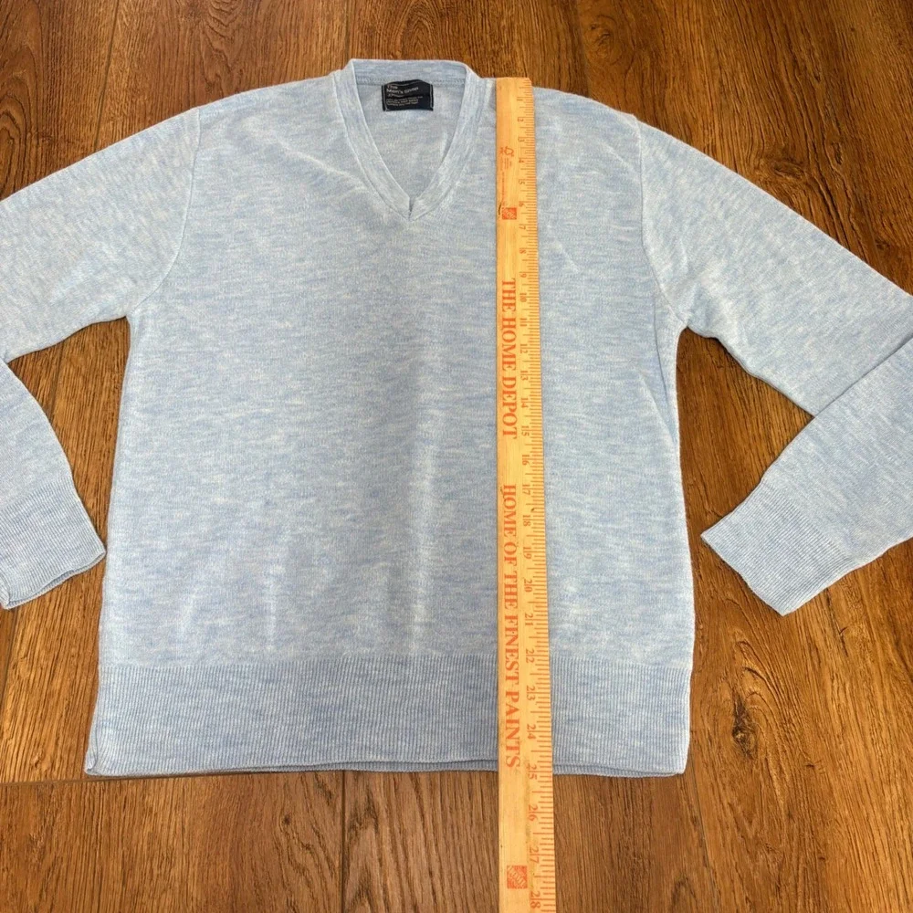VTG JCPenney The Mens Shop Blue Orlon Acrylic Sweater‎ Small lightweight preppy